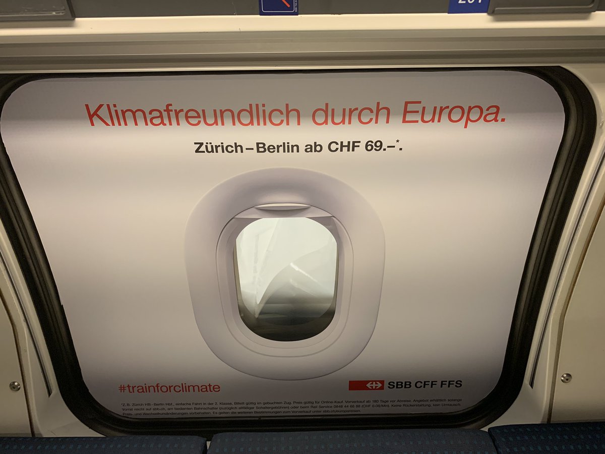 shibby's tweet photo. Oh what a night! Nimm statt Flug doch einfach mal Zug. #trainforclimate #nachtschicht https://t.co/ahquvydNOM