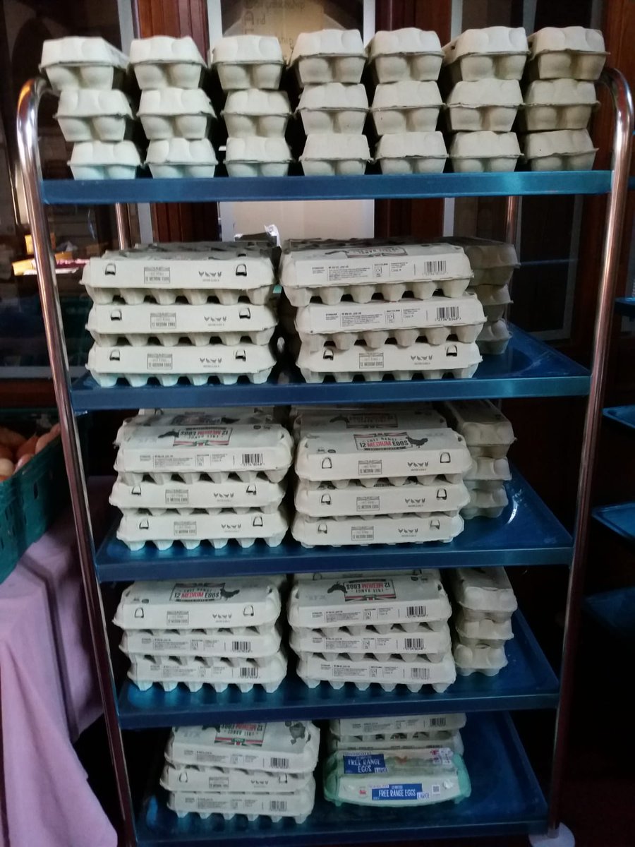 Thanks to <a href="/asda/">Asda</a> for 135 dozen eggs to give away to people coming to the Food Coop today. Always a joy to be able to give out the same sorts of things we like. Off to the Market now for fresh fruit and veg too.