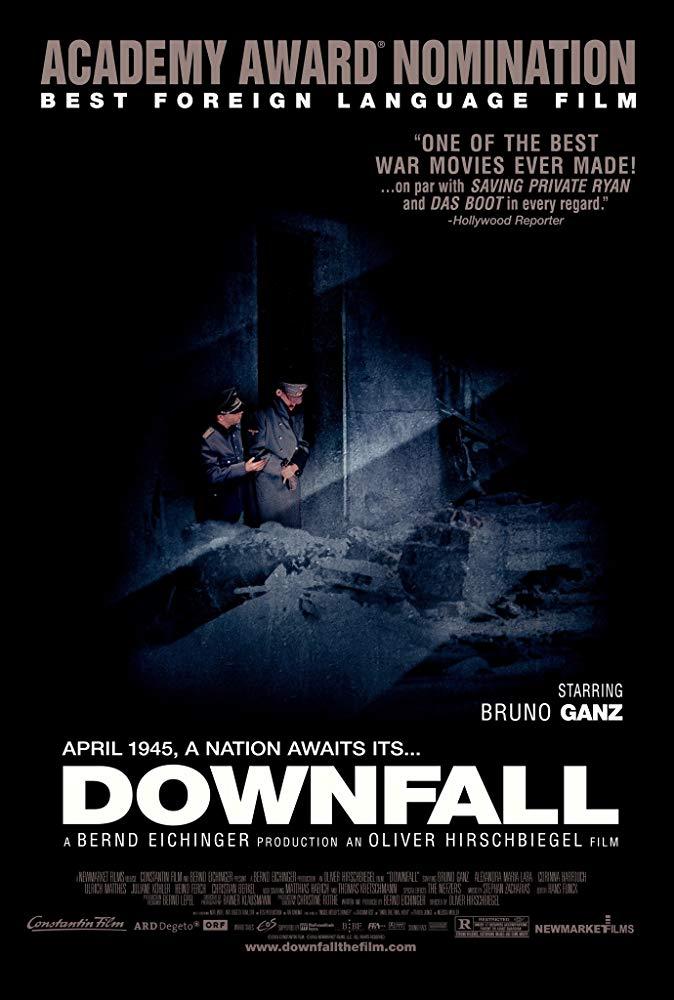 I just finished Downfall with (10/10)i'm really speechless , this movie is one of the greatest movies you will ever see .Over time i just become more certain that the most dangerous threat for our existence ironically is US .