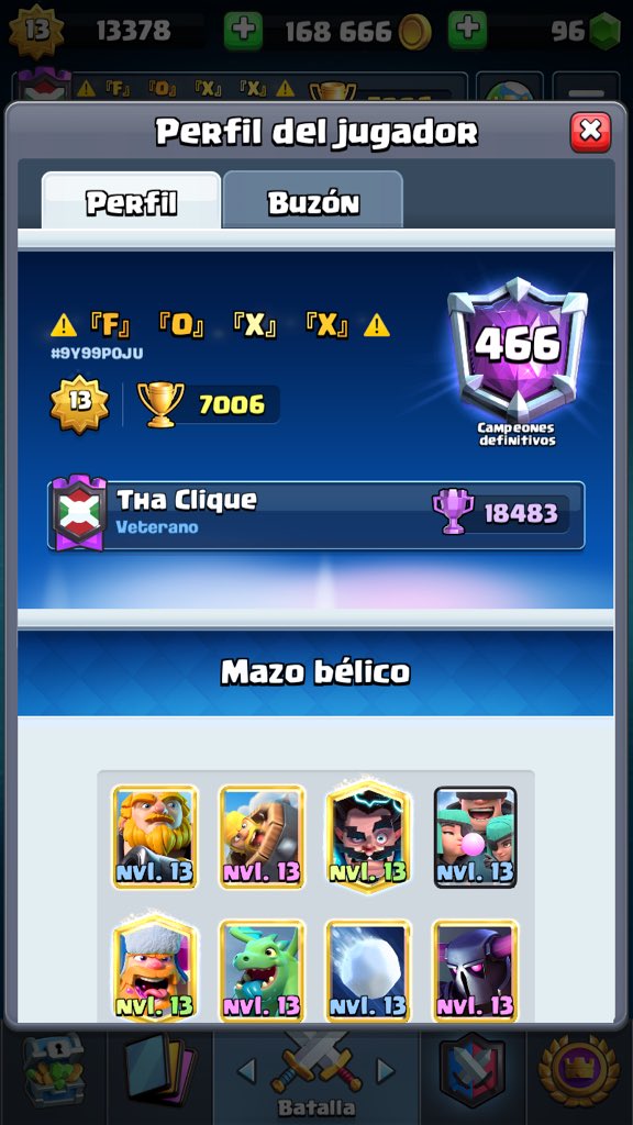 trainer_hugo's tweet photo. @Rockstar_YT ¡Entra en este enlace para añadirme como amigo de Clash Royale! https://t.co/vkI4FTImnN.      Acepta mi link estare pusheando https://t.co/NL89ARz68U