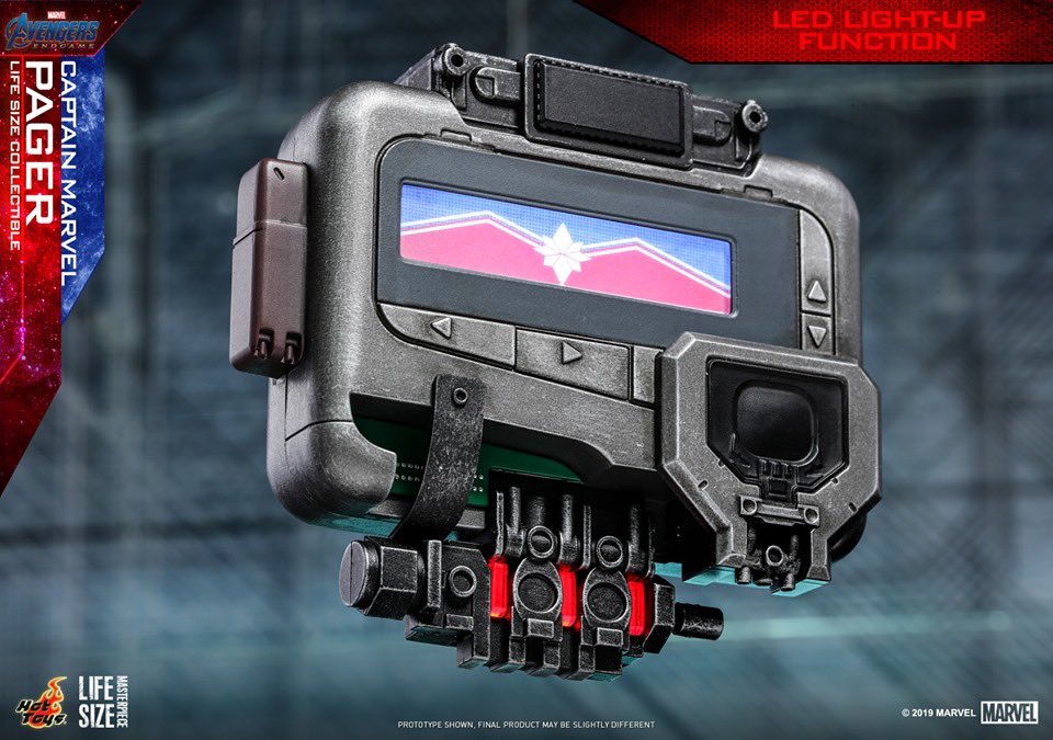 S_U_works's tweet photo. 【Avengers: Endgame - Captain Marvel Pager Life-Size Collectible】
#HotToys #ホットトイズ #LifeSize #Marvel #MarvelStudios #Avengers #Endgame #CaptainMarvel #CarolDanvers https://t.co/Uc6c53TNyG