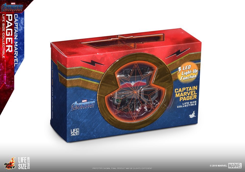 S_U_works's tweet photo. 【Avengers: Endgame - Captain Marvel Pager Life-Size Collectible】
#HotToys #ホットトイズ #LifeSize #Marvel #MarvelStudios #Avengers #Endgame #CaptainMarvel #CarolDanvers https://t.co/Uc6c53TNyG