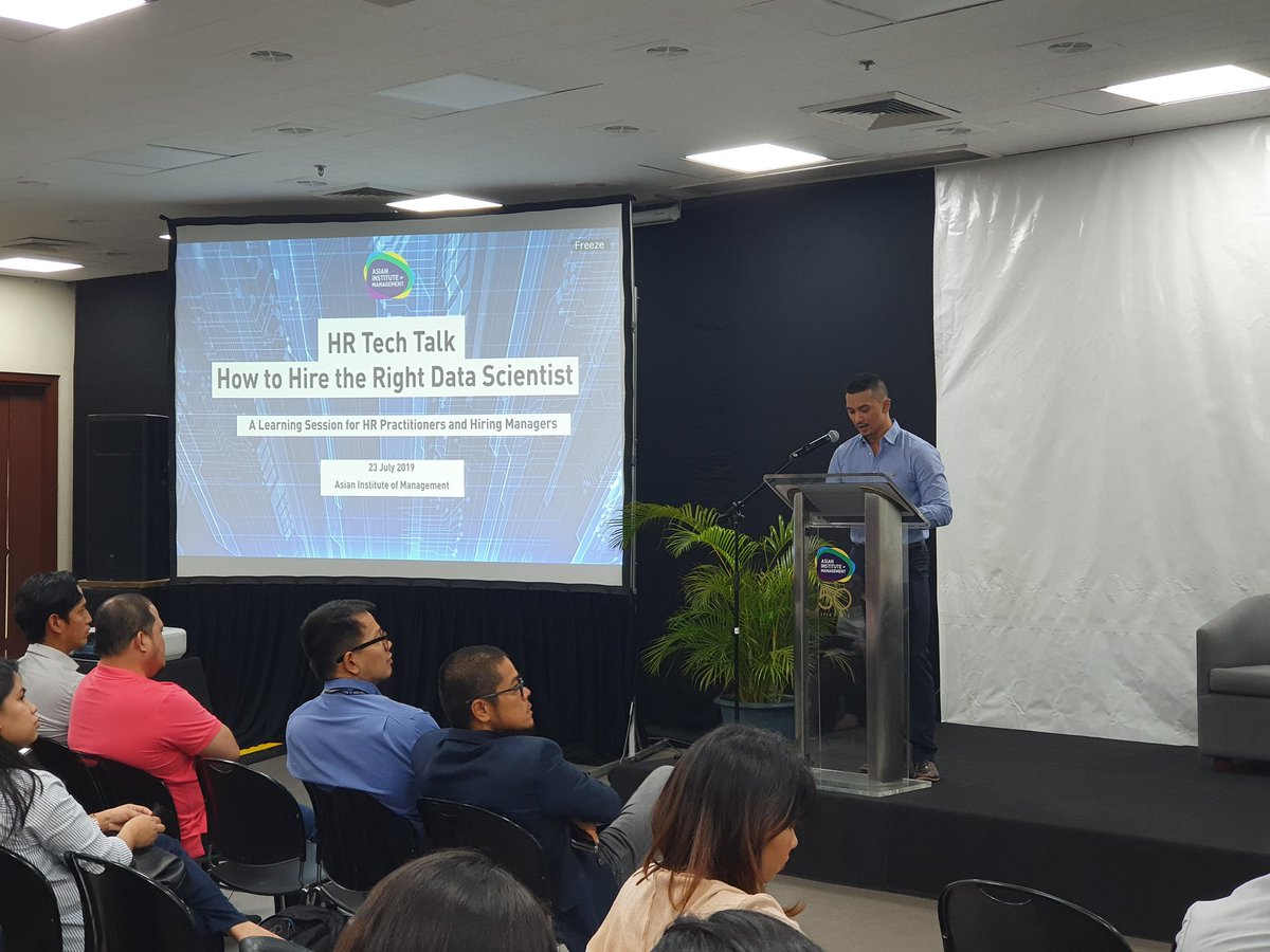 aim_edu's tweet photo. #HappeningNow: “How to Hire the Right Data Scientist?”, part of the HR Tech Talk Series answering HR practitioners’ and hiring managers’ questions to help build a data science team in the organization. #LifeAtAIM https://t.co/EtImzPiEpi