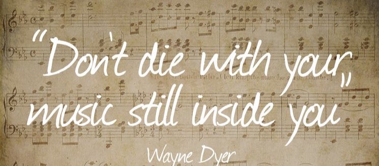 Don’t die with your music still inside you. 

Happy Tuesday 🌸