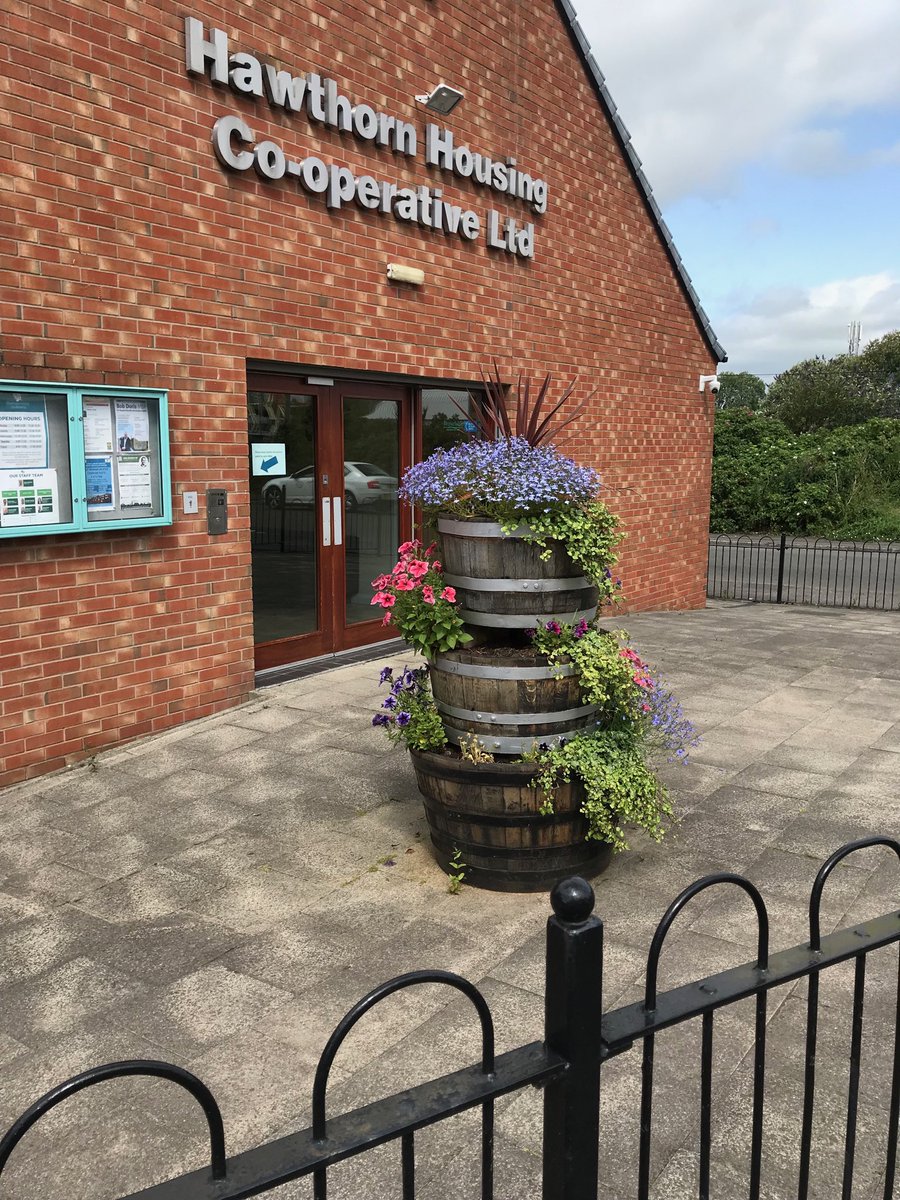 Visiting ⁦<a href="/HawthornHousing/">Hawthorn Housing</a>⁩ and delighted to see that the SPA Community Benefit Fund ‘Flowering Hawthorn’ planters are still looking lovely 3 years later 😀 #sustainable #community  ⁦<a href="/ScottishProcure/">Scottish Procurement Alliance (SPA)</a>⁩