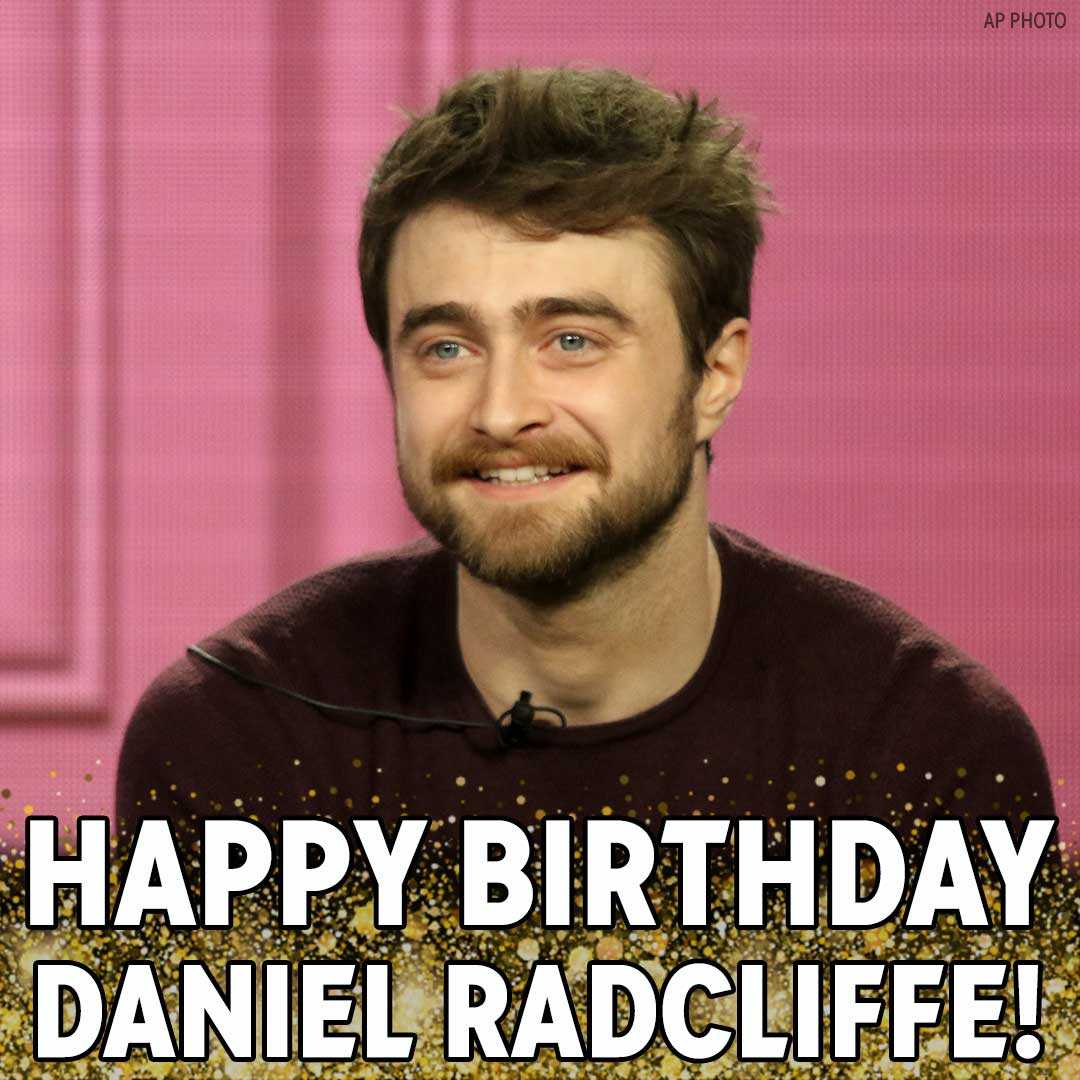 Happy Birthday to \"Harry Potter\" star Daniel Radcliffe! 