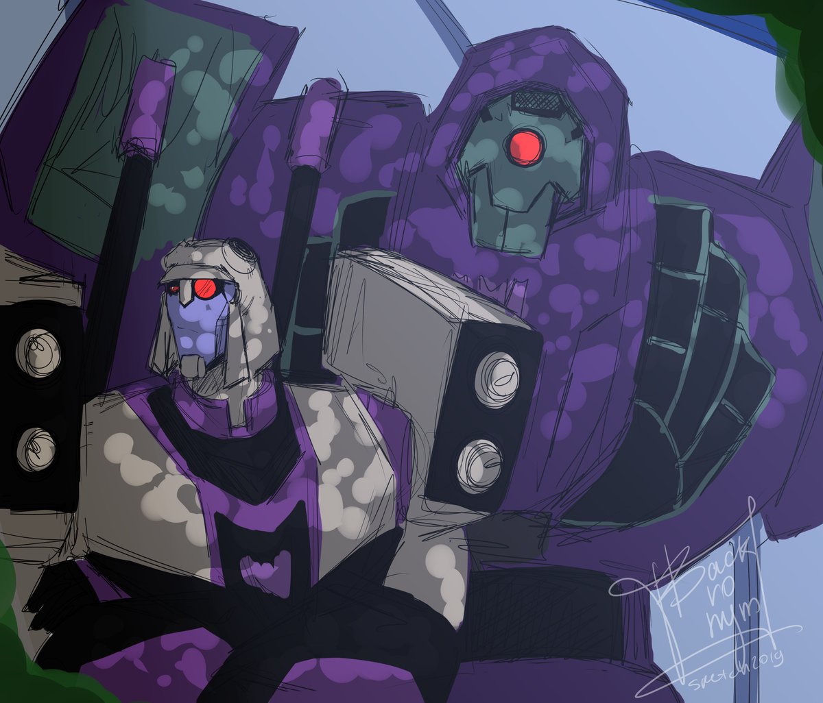 BackronymT's tweet photo. #TFA
#TransformersAnimated 
#Blitzwing
#Lugnut
#Redrawthescreen https://t.co/hoxyFPTdpG