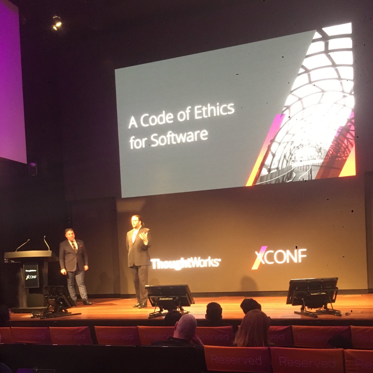 Great final talk on unintended consequences. We do need a software code of ethics! Thanks #Thoughtworks for a great day. #XConfAU19