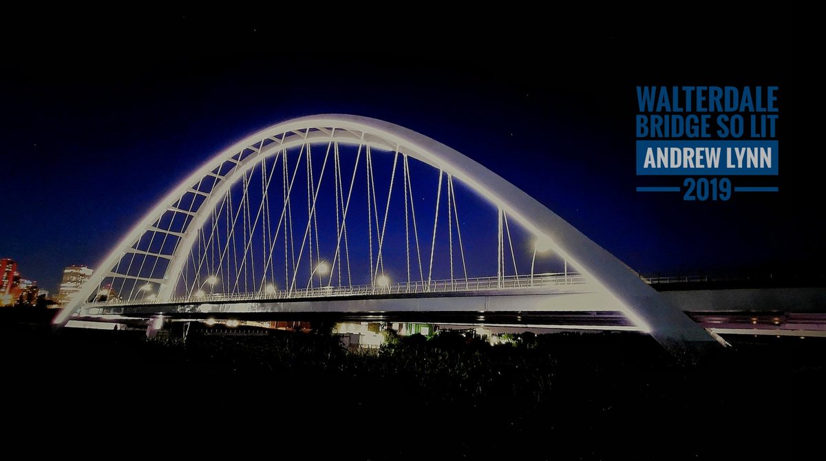 Fluxerant's tweet photo. #WalterdaleBridge #SoLit This is a Beautiful City! #YEG #Edmonton #Alberta #Canada 
@SpitMilk #AndrewLynn 2019 https://t.co/3SvVg1u3T0