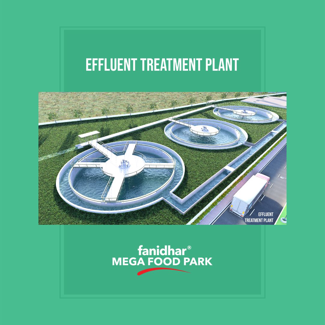 Fanidharmega's tweet photo. Manage the waste effecitently with the Effluent Treament Plant at FMFP.
#Fanidhar #FanidharFoodPark #FoodPark #Food #Infrastructure #ColdStorageFacility #Gujarat #India https://t.co/0ZW24ApI04