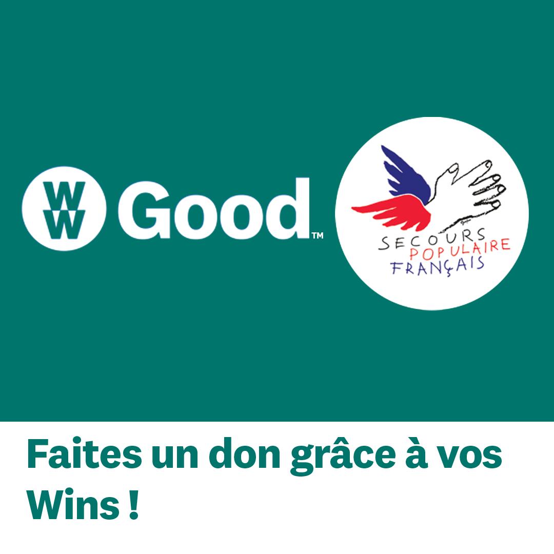 ww_france's tweet photo. .#WWGOOD ๐ Inaugurons ensemble notre partenariat avec le @SecoursPop ๐. Dรฉsormais, avec #WellnessWins, vous pouvez choisir d'utiliser vos Wins pour faire un don au #secourspop et participer ร l'aide alimentaire ๐๐ป. RDV ici pour en savoir plus >> https://t.co/NfzQfqMLFU https://t.co/lfJVFF9S5M