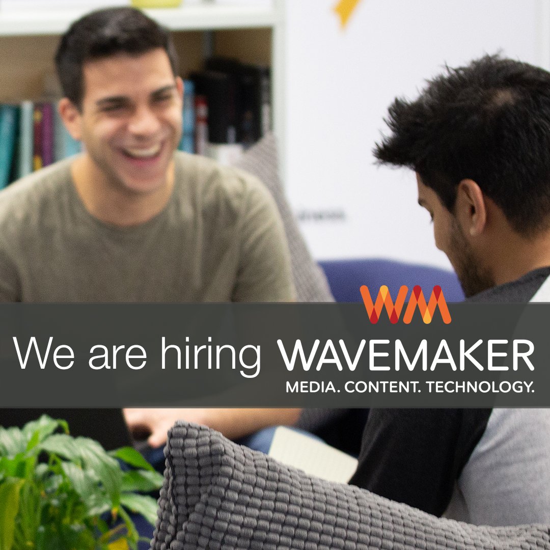 groupmukcareers's tweet photo. With the combined global heritage coming together to create something new; @WavemakerUK people are the brains, the data experts and the thinkers of the GroupM family. If you would like to find out how you could become a part of #wavemakeruk click here https://t.co/pRcci7DGfn https://t.co/e5JFZguhTh
