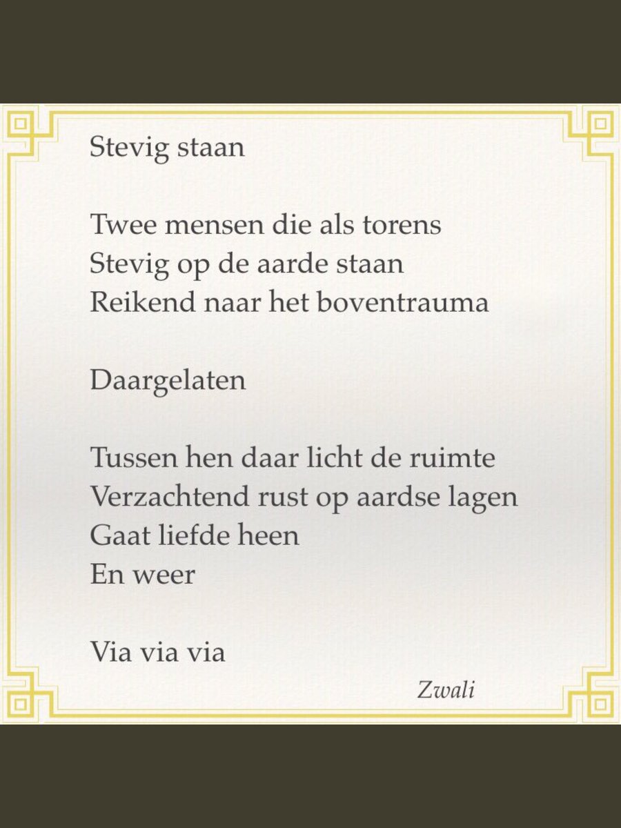 Frits Bosch Twitterissä Prachtig Gedicht Van At Zwali Over