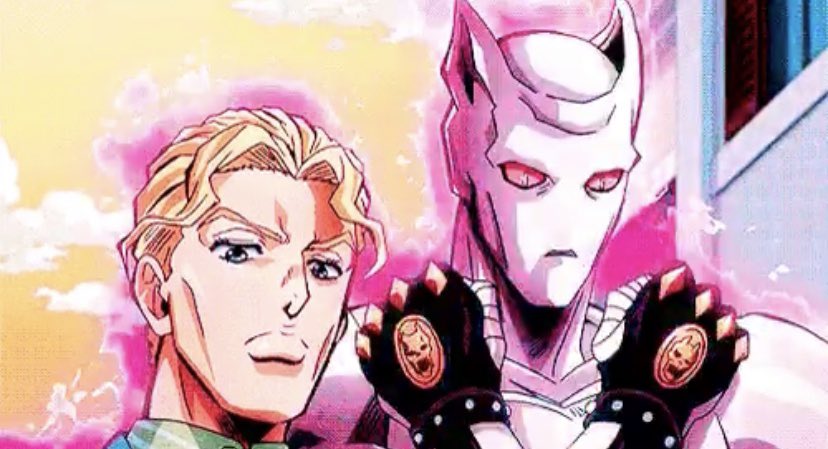 || It scares me how they have killer queen manifest slowly like he’s being built bone by bone, and muscle by muscle.

Like how menacing would it be to see a bomb-making cat man slowly appear, first as a skeleton, then, as a faceless horror of flesh, and then become normal.