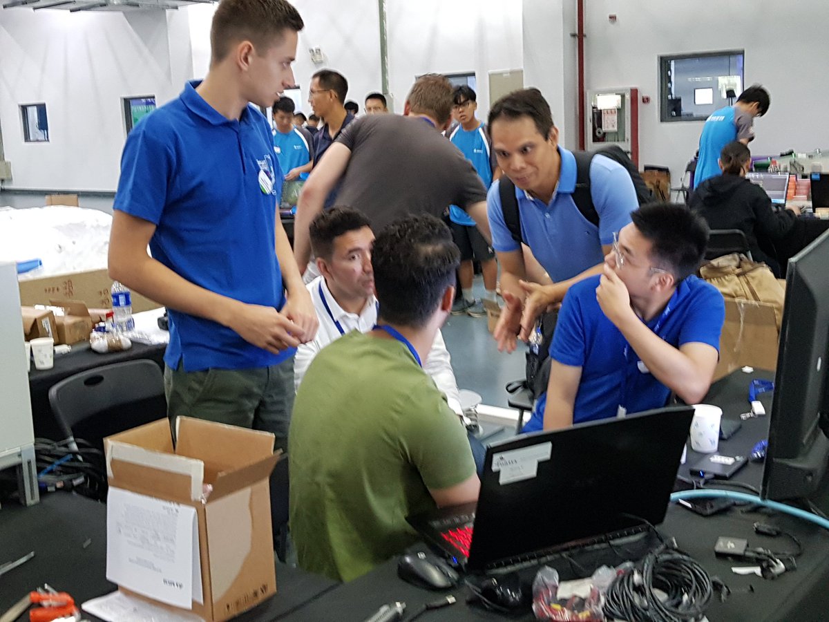 Busily prepping for the 6th Advanced   Automation Contest in the Delta electronics Wujiang factory! #automationforachangingworld,#DeltaElectronics, #FontysEindhoven