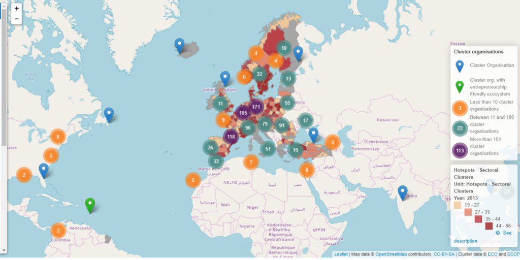 What Is Cluster Maps Eismea On Twitter Do You Know The Cluster Mapping Tool Developed By Clusters Eu It Provides Users With Thousands Of Data Records On Industry Clusters And Their Regional Environments Across The Eu And