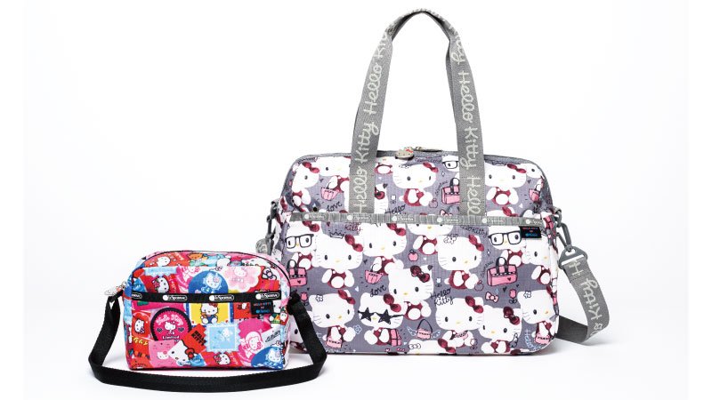 共に、45周年を迎えたハローキティとレスポートサックのアニバーサリー