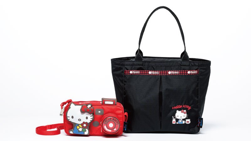 共に、45周年を迎えたハローキティとレスポートサックのアニバーサリー