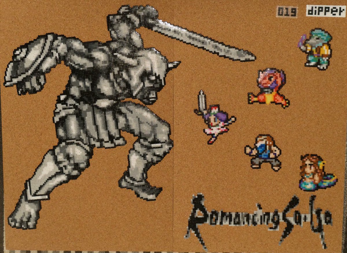 Dipper ロマサガ2 の守護者を作りました 原作でロックブーケに唆され こいつと戦わされた人も多いはず 雑だけど現状では満足の出来です 反省点は 作業机が小さすぎてボードを広げられなかった点です これは早急になんとかしないといけません ミニ