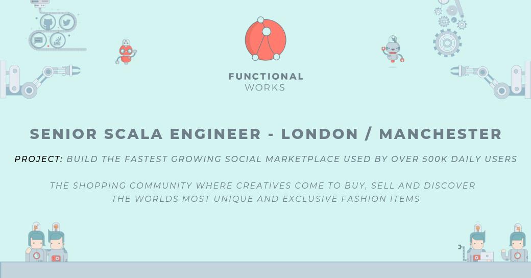 Functionalworks's tweet photo. Senior Scala Engineers in London and Manchester!
An exploding social marketplace where you can buy and sell unique fashion items is scaling fast after a HUGE £50m investment.
Learn more about joining them here: https://t.co/z2aeUS6Q3s
#Workshub #FunctionalWorks #Hiring #Scala https://t.co/5476Bi8CIt