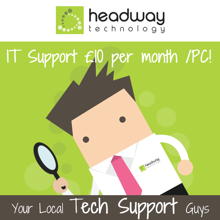 HeadwayTech's tweet image. Small Business IT Support - from £10 a month per PC.  Low cost telecoms plus much more!