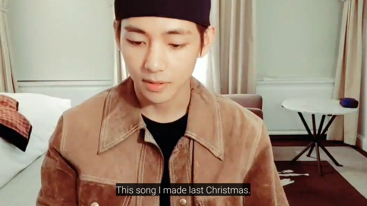 Remember this vlive? Tae talked about how he wrote this unreleased Christmas song, keeping Jimin in mind. He wanted to sing it with Jimin but the bighit producer FLAT OUT DENIED him and said the lyrics wouldn’t suit two men, so he got him to sing it with adora instead.
