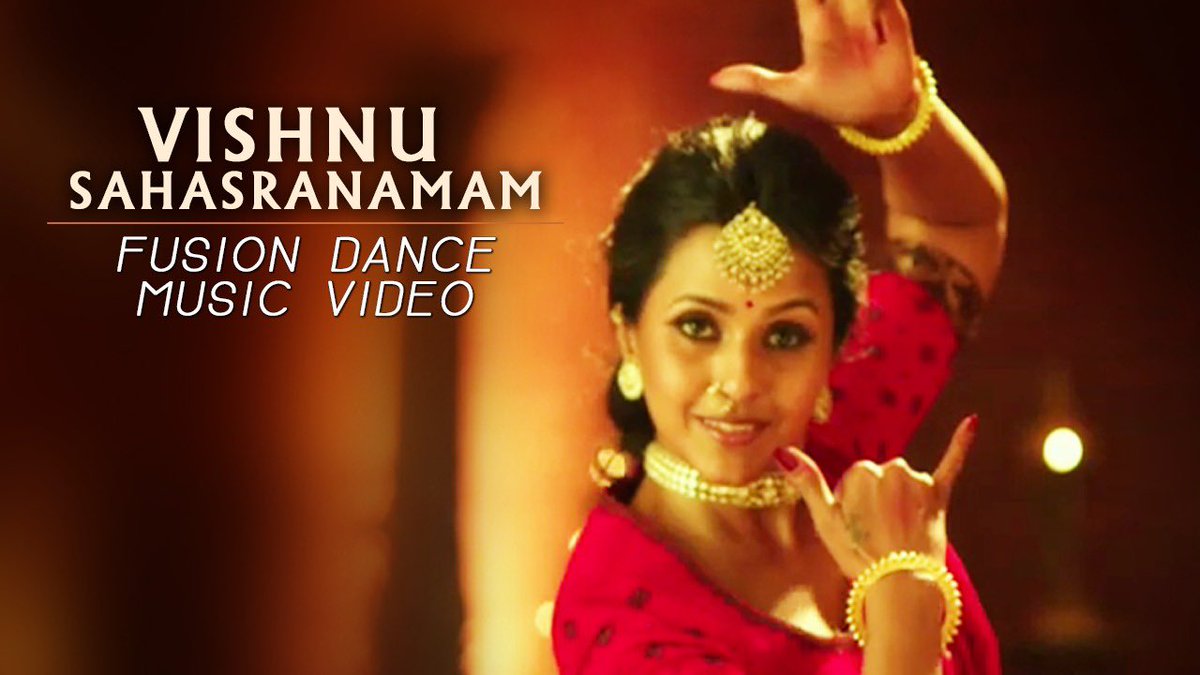 Here it is. Marking my 20 yrs, this is my way of saying thank u to the divine 🙏🏼Vishnu Sahasranamam Fusion Dance Music Video - feat. Smita youtu.be/JV4pUzpENuI