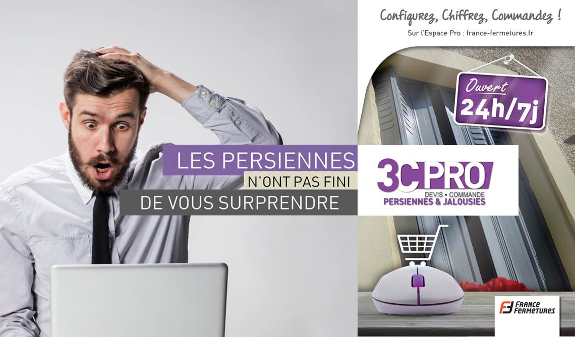 Exclusif ! France Fermetures lance sur le marché un configurateur en ligne pour Persiennes et Jalousies ! Configurez, Chiffrez, Commandez 24H24 et 7J/7 sur http://www.france-fermetures.fr #3CPRO #Persiennes #Jalousies #Innovation #Exclumondiale