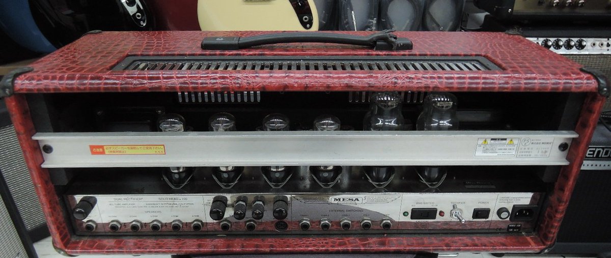 1484_shinjuku's tweet image. 【1階中古アンプNEWS】
7月末まで!!デジマート限定!!MESA/BOOGIEの中古ヘッドアンプDUALRECTI SOLO 100W RED CROCODILEを税込102,600円にて販売中!!この機会をお見逃しなく!!
#MESABOOGIE #デジマートセール #digimart
digimart.net/cat12/shop1484…