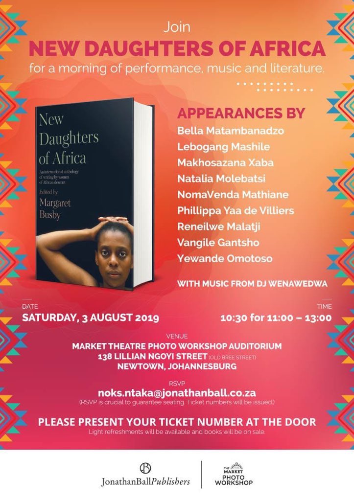 What a great time it is for black women and books. 

3 August - Johannesburg launch of #NewDaughtersOfAfrica 

7 August - official launch of @drtlaleng’s Dr T - A Guide To Sexual Health & Pleasure 

Just published! - Our Words, Our Worlds - Essays from SA black women poets