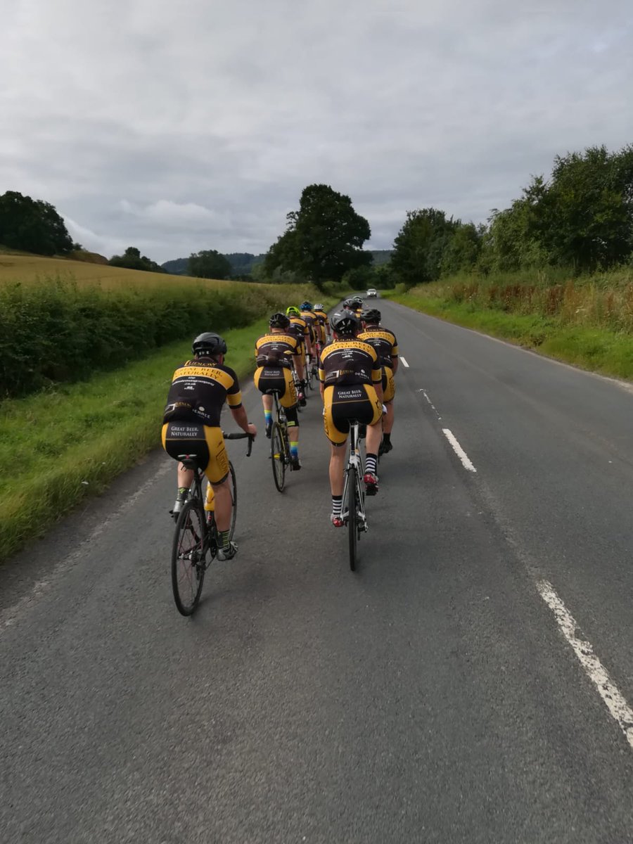 The gang were out on Sunday. We would like to say thank to all the drivers sharing the road with us! Safe journey everyone! #ludlow <a href="/ludlowbrewery/">Ludlow Brewery</a> #Shropshire #Herefordshire #powys #cyclinglife #cycling