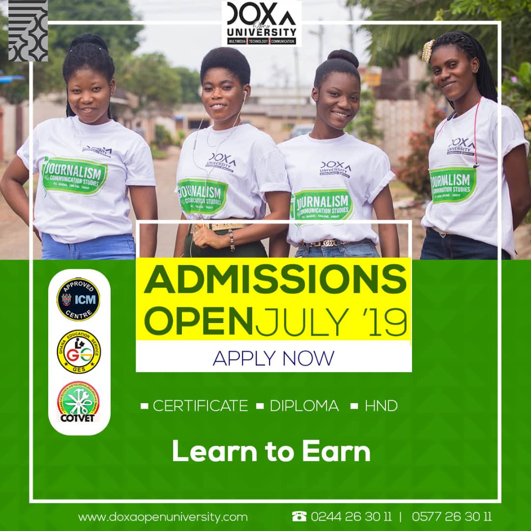 DoxaOU's tweet photo. They Know We Know They Know... We Are The Leading Media Institute In Ghana... Doxa Open University - AbroMedia Campus... Learn To Earn
#LearnToEarn
#DoxaOpenUniversity
#StudyHere
#WorkEverywhere
#AbroMediaCampus
#PositiveMinds
#ComfortableFuture https://t.co/fjedFqyPbN