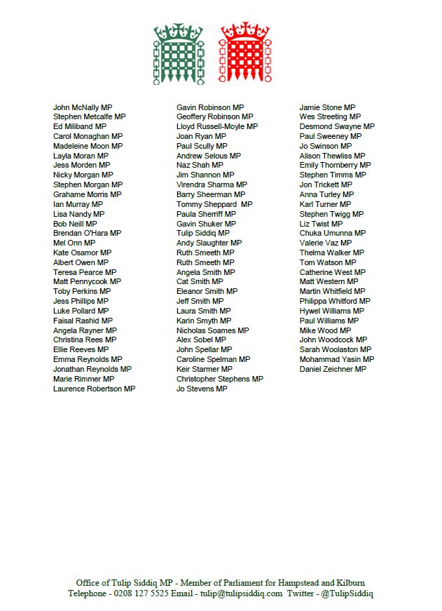 231 MPs have written to both men who could be the next Prime Minister. Our message is simple. We ask that they do all in their power to bring Nazanin home. #FreeNazanin