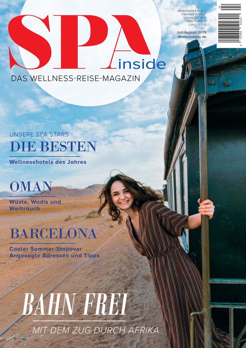 SPAinside's tweet image. Habt ihr unsere neue Ausgabe schon entdeckt? #SPAstars #oman #barcelona Luxus-#zugreisen - und viiiiel #Urlaub, #Wellness, #Beauty sowieso.
