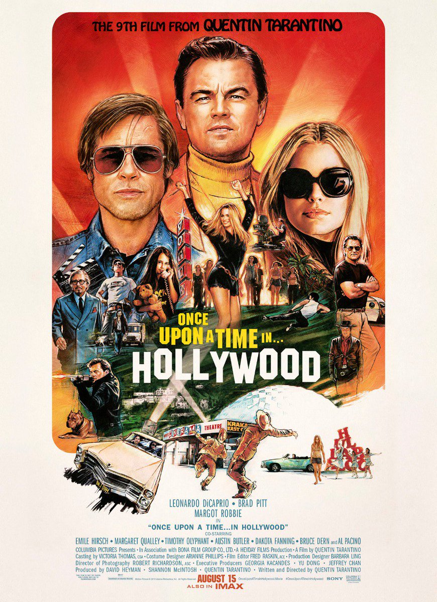 #BreakingNews: With #Saaho shifting to 30 Aug 2019, #OnceUponATimeInHollywood - which was supposed to release on 9 Aug 2019 - will now release on 15 Aug 2019... Stars Leonardo DiCaprio and Brad Pitt... Directed by Quentin Tarantino... Will release in #English version only.