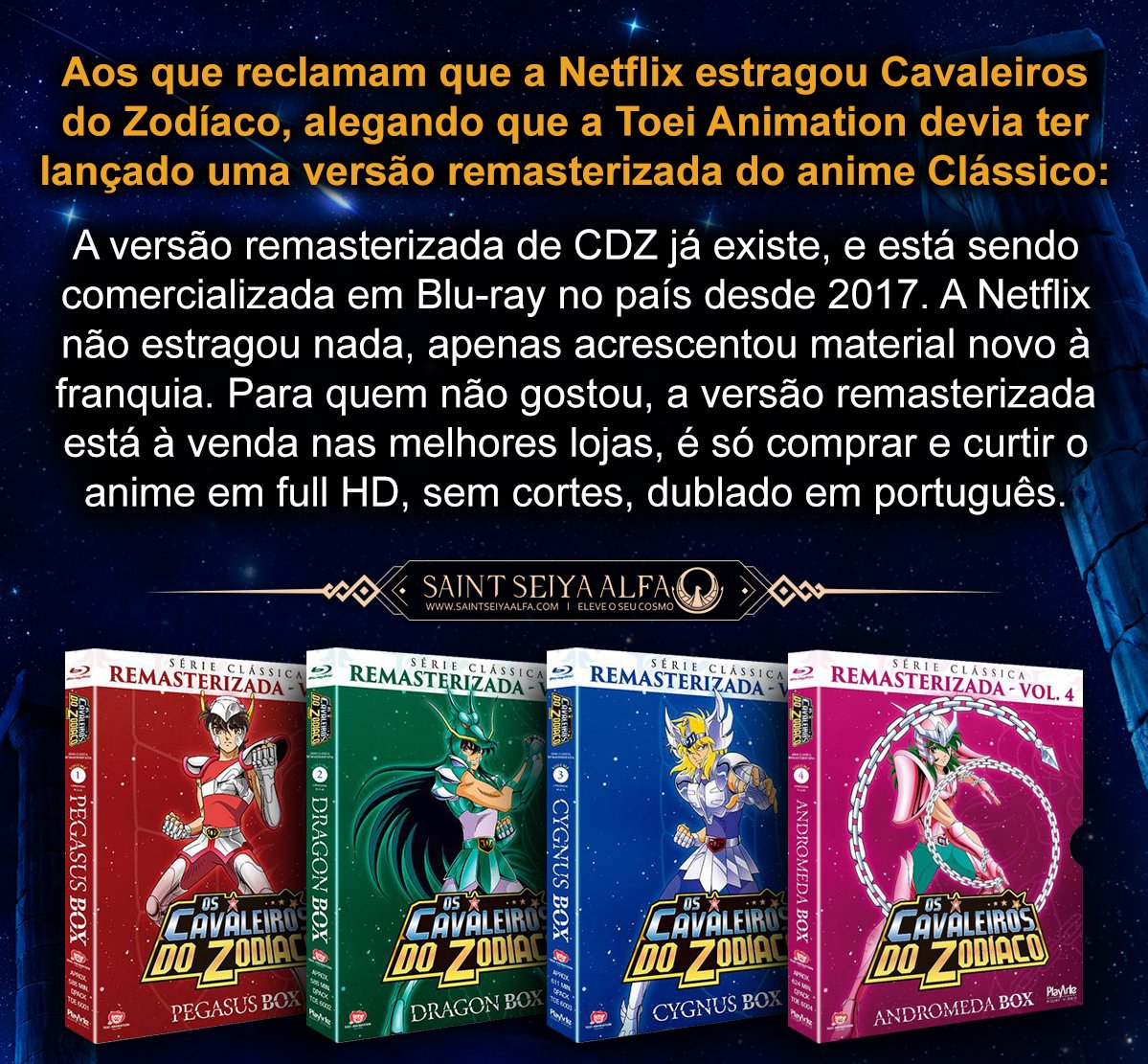 Cavaleiros do Zodiaco (Dublado - POR) -COMPLETO! APENAS ONLINE.