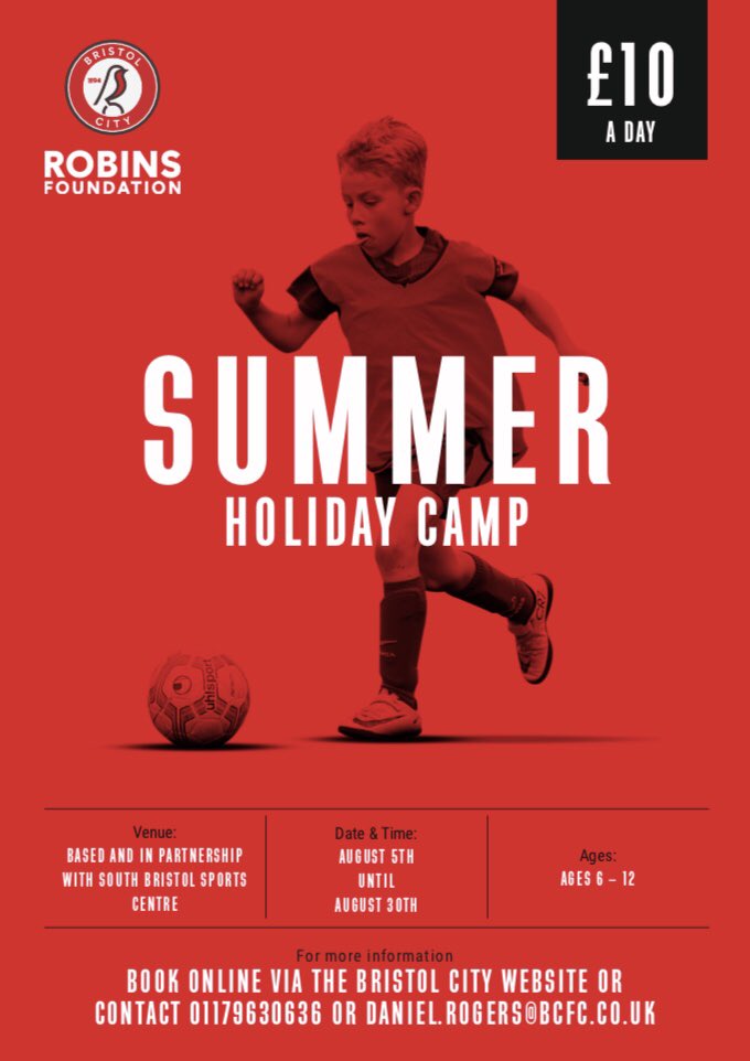 SUMMER HOLIDAY FUN⬇️

✅Meet friends

✅Play Football

✅Have fun 

✅Safe environment

@BCCommTrust Football holiday camps throughout the summer @SouthSbsc
