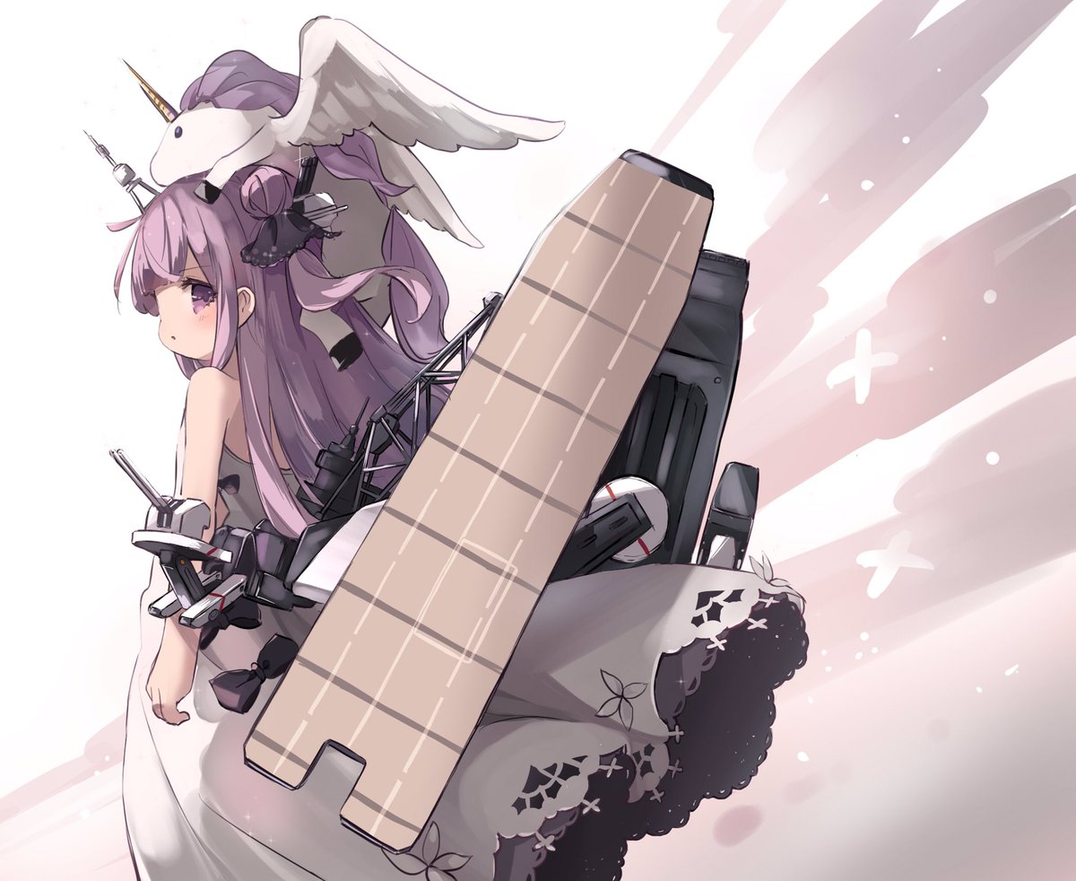 ユニコーン(アズールレーン) 「一応完成したけど
構図と色合いがあまり良くない気がしている… 」|藤依しの@練習中のイラスト