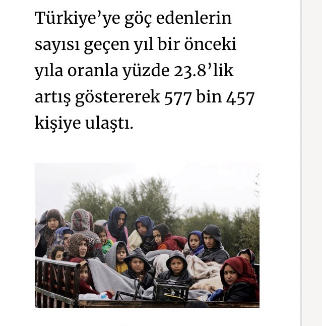 Türkiye’ye göç eden sığınmacı sayısı % 23.8 Türkiye’den göç ise % 27.7 artmış. Türkiye hızla demografik bir yıkıma sürükleniyor! Düşük kalifikasyonlu sığınmacılar Türkiye’ye kalıcı gelirken, yüksek eğitimli Türkler yurtdışına gidiyor. Ve maalesef bu döngü hızlanarak sürüyor #salı