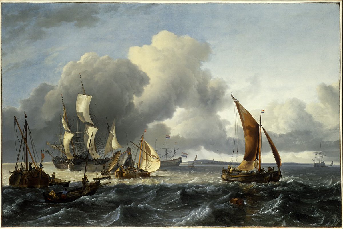 Vanaf de 15e eeuw is het een drukte van belang voor de kust van Texel. Schepen verzamelen zich daar in afwachting van de juiste wind om door te kunnen varen naar de Oostzee, één van de belangrijkste handelsroutes in die tijd: bit.ly/2LD1IaS ⚓ @KaapSkil ⛵