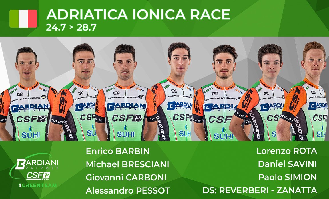 La <a href="/Bardiani_CSF/">VF Group Bardiani-CSF Faizanè</a> torna sulla scena italiana con la <a href="/adriaticaionic1/">Adriatica Ionica Race</a>, dal 24 al 28 luglio 🇮🇹
📝 News: bardianicsf.com/wp/air/