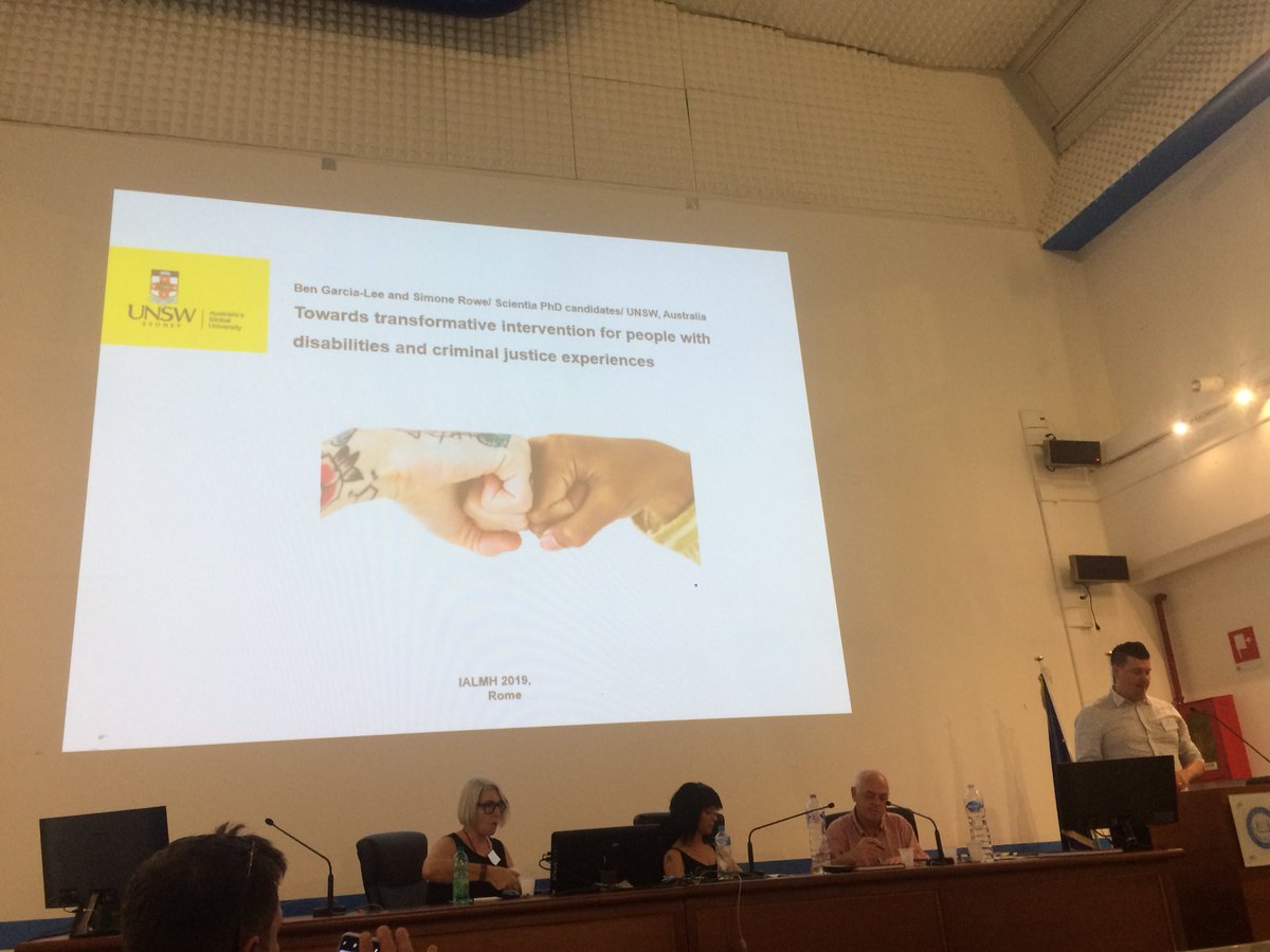 crimsonchat's tweet image. Ben Garcia-Lee on developing an alternative emancipatory casework practice model for working with criminalised ppl w #CognitiveDisability #TransformativePraxis #IALMH2019