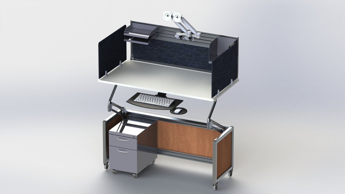 VerticalInter's tweet photo. The Swiftspace โADJUSTโ mobile work desk can be used as a stand alone or plug-in to any #Swiftspace stations. It features a height adjustable dual arm mechanism that raises the work surface from 29โณ to 50โณ in height.
#hieghtadjustabledesk #notoolsrequired #shipsassembled https://t.co/59ScQAc1DB
