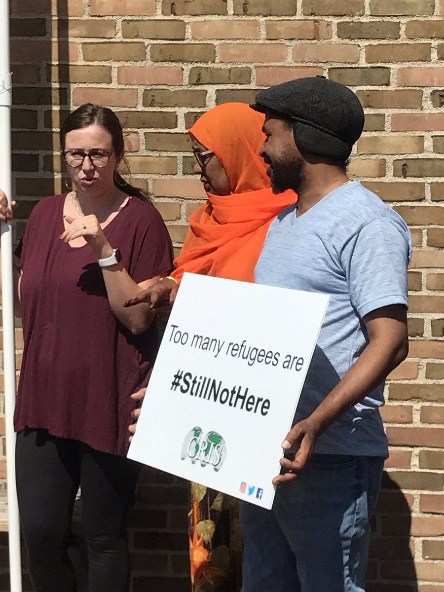 mishimike's tweet photo. Too many refugees are #stillnothere they say, denouncing the latest proposal ending the refugee and asylum program. #RefugeesWelcome https://t.co/Jn92vcVOV1