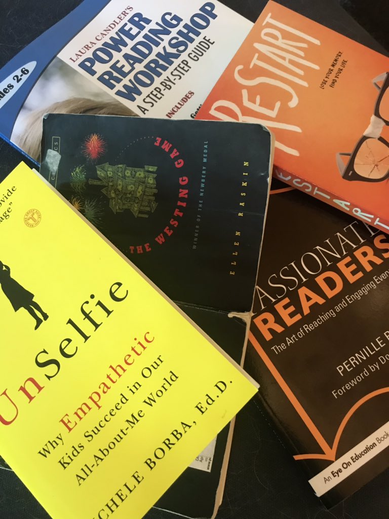 PatriciaPsankey's tweet photo. This week’s book pile #whatchareading https://t.co/9GTOjqJOkB