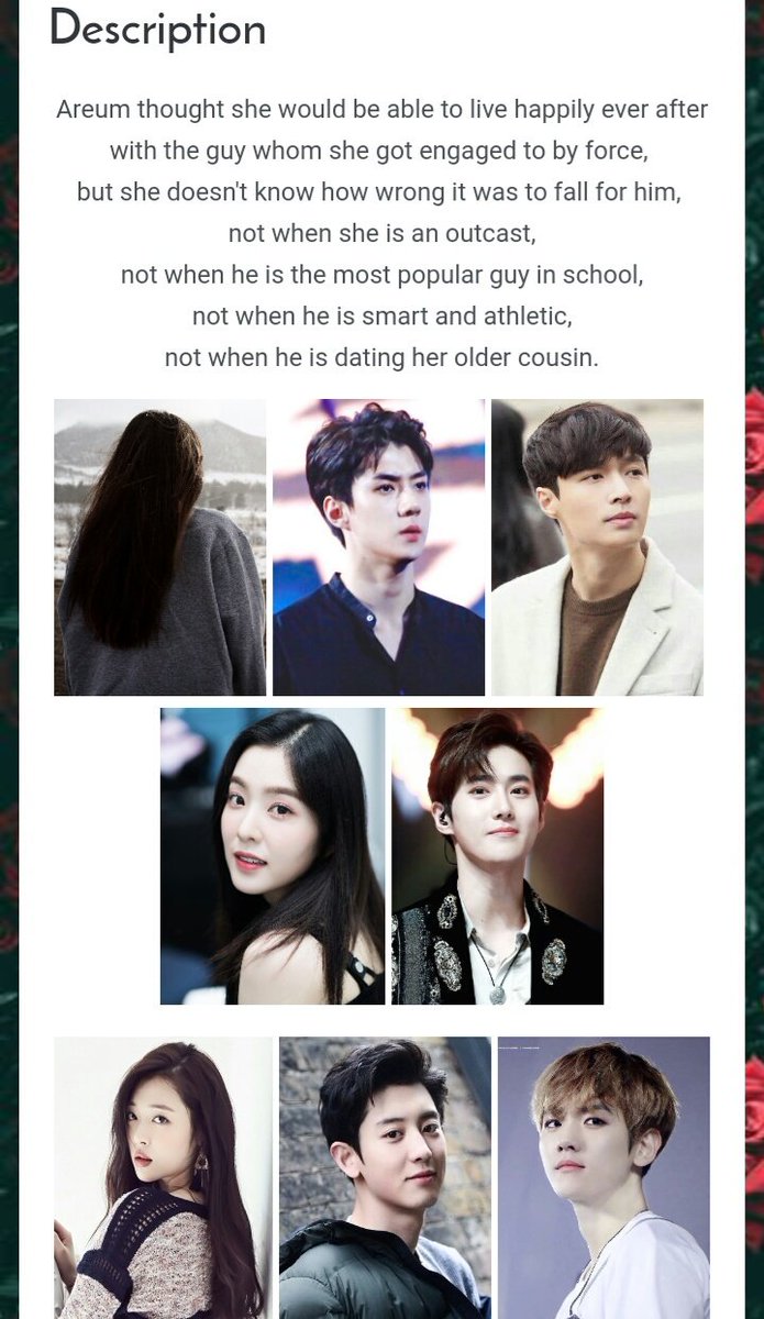 Inner BeautyCompletedSehun x OCAngst, fluffHavings flaws doesnt make you cant find your happiness. At the end of the day, there will be someone who will accept your flaws :")) https://www.asianfanfics.com/story/view/1373890/inner-beauty