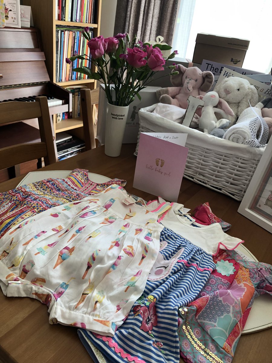 A huge, massive, Thank you from @scotthaining and I to the wonderful <a href="/DeborahIsitt/">Debbie Isitt</a> <a href="/SydneyIsittAger/">Sydney Isitt-Ager</a> <a href="/Nicky_Ager/">Nicky Ager</a> for Luana’s beautiful gift! She can’t wait to wear all her gorgeous new dresses (well... I can’t wait to dress her up!) thank you so much again. So ridiculously kind 💗