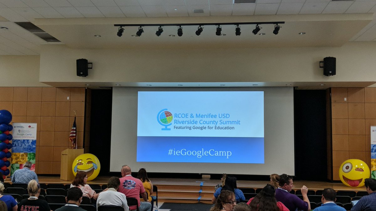 1 minute to the start of #ieGoogleCamp 2019! <a href="/RCOE/">RivCo Office of Education</a> <a href="/MenifeeUSD/">Menifee USD</a>