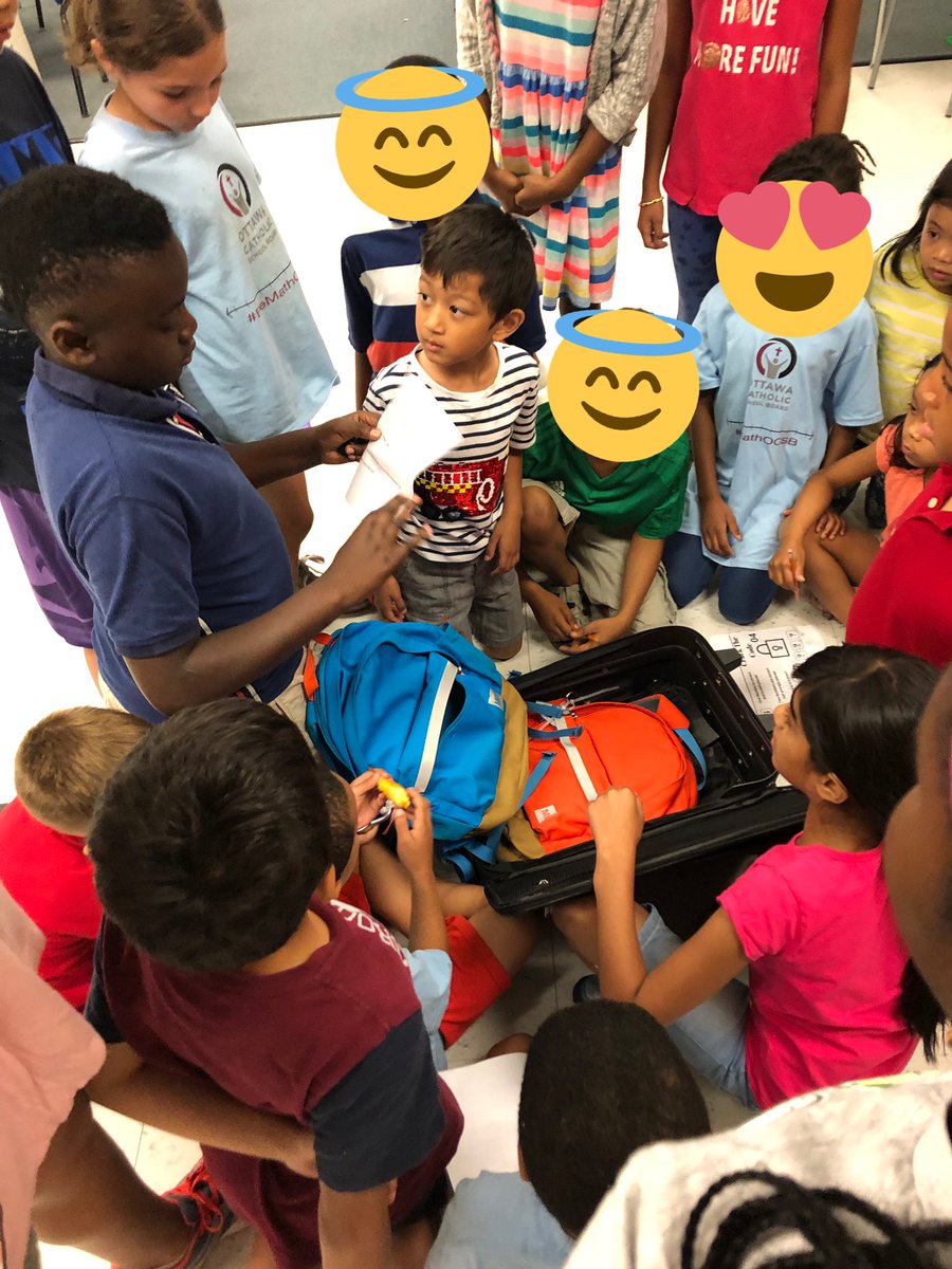 MsCavanSTM's tweet photo. Wow!!!! What a fun challenge for our math campers today! We did the team Lock Box Challenges! The students loved this! Thank you to @Jodie_Math for sharing your lock box luggage with us from @StRoseLimaOCSB @iluvwinter @JeannieArmstr20 @OntarioSLP #Bemathocsb https://t.co/O7O3AWWCqB