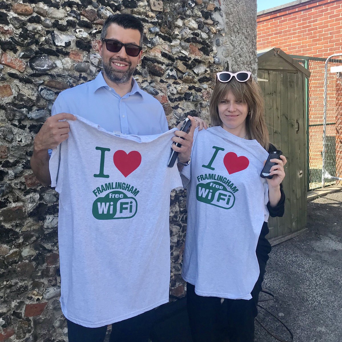 The 3rd of August is fast approaching for the launch of #FramFreeWiFi and today we met to plan the last details and pick up some seriously fashionable shirts!